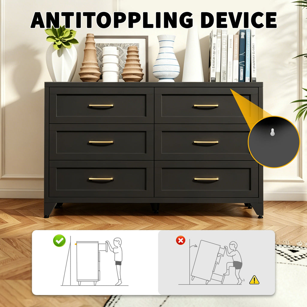 6 Drawer Dresser for Bedroom