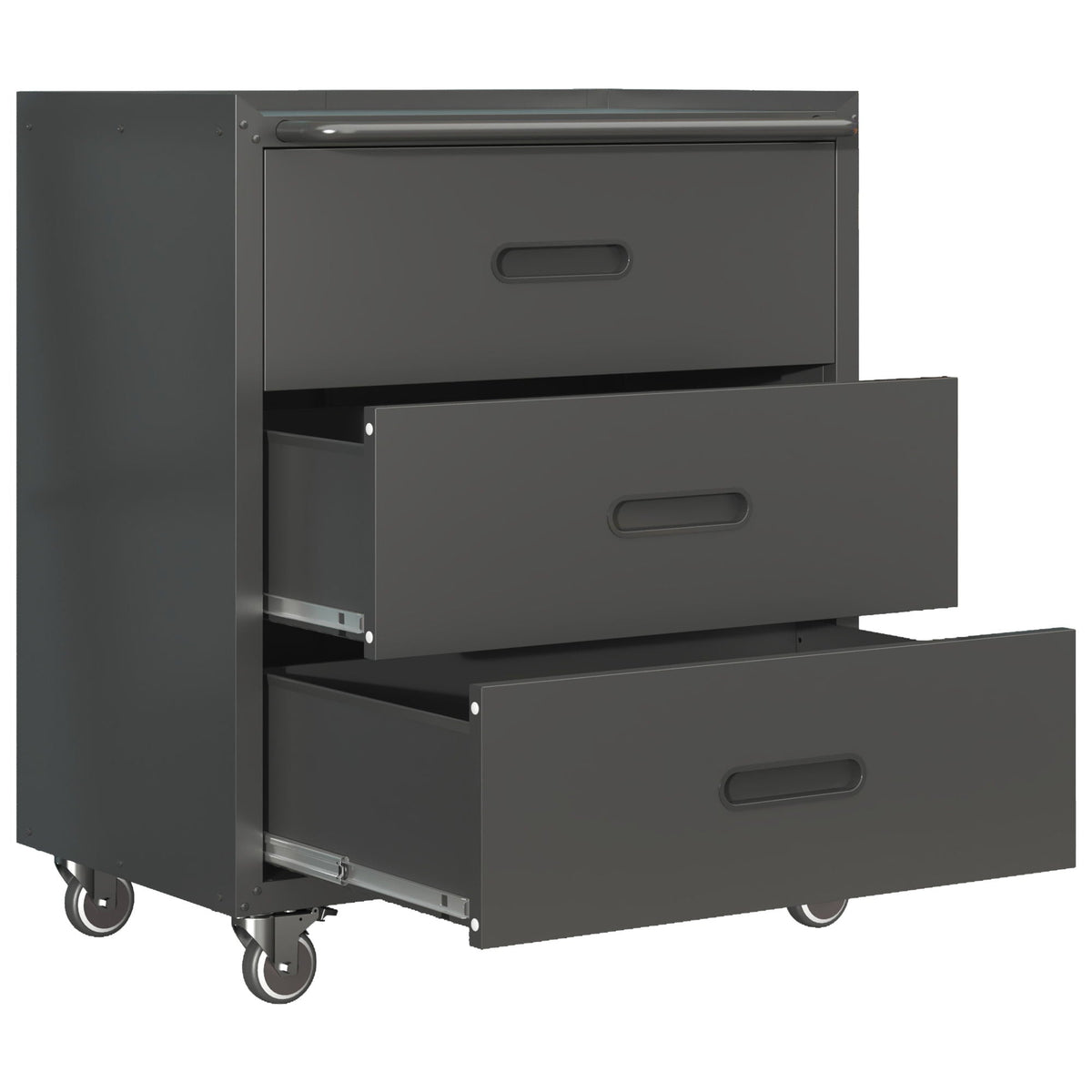 Heavy Duty Metal Storage Cabinet With Wheels 3 Drawer Tool Cabinet
