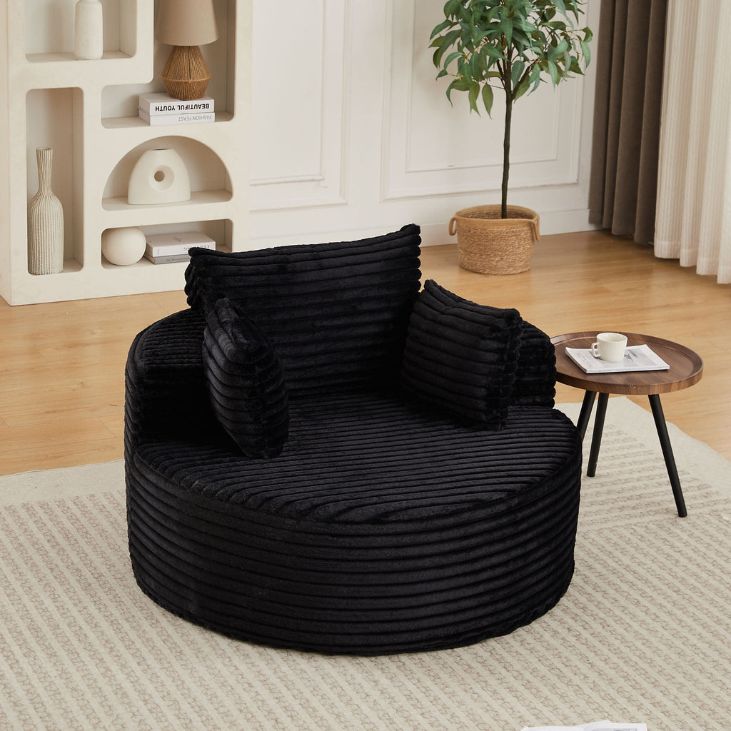 Modern Single Sofa With Backrest Pillow