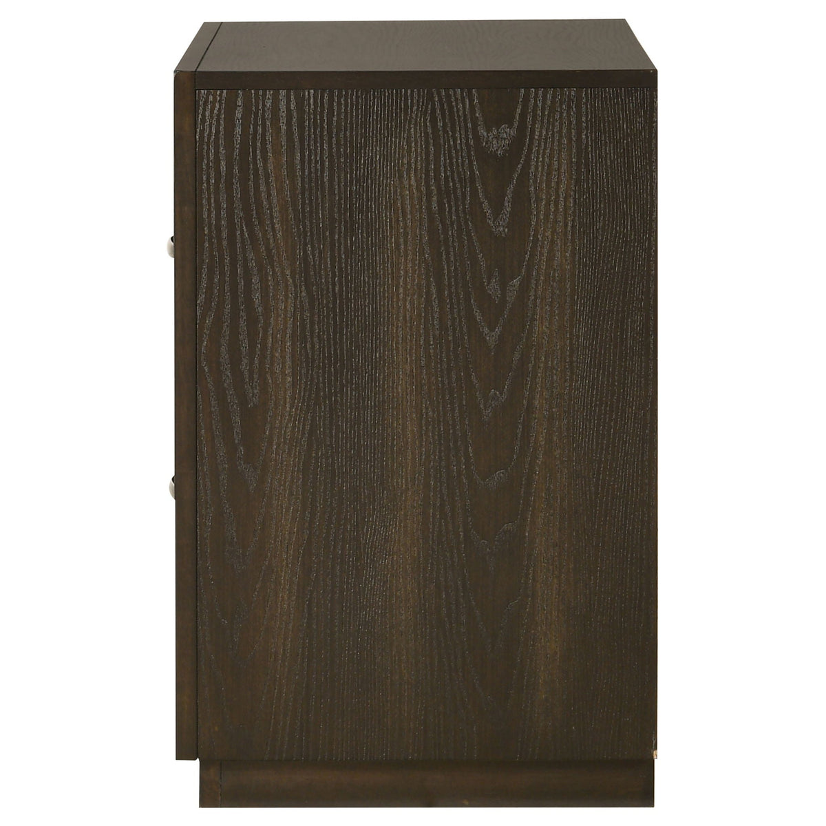 Atlas 2-drawer Bedroom Nightstand Bedside Table Dark Oak