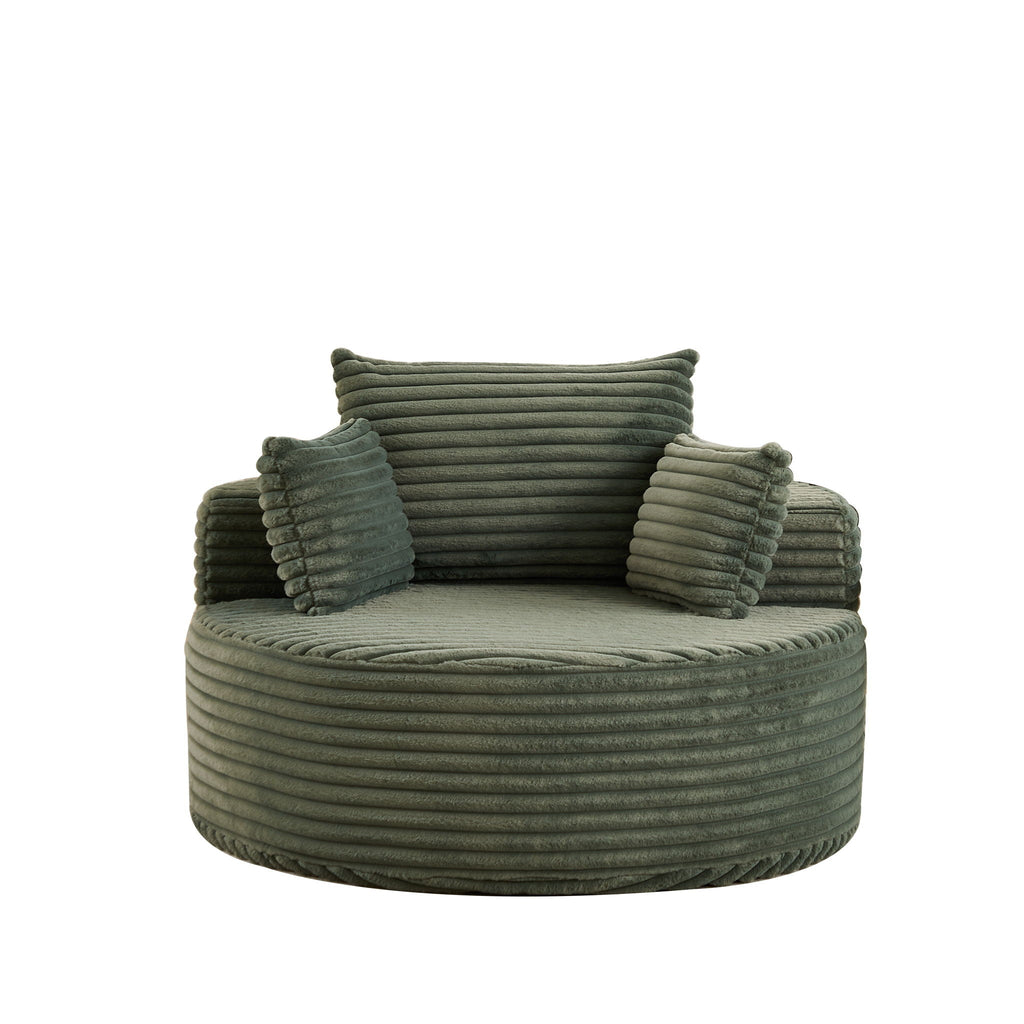 Modern Single Sofa With Backrest Pillow