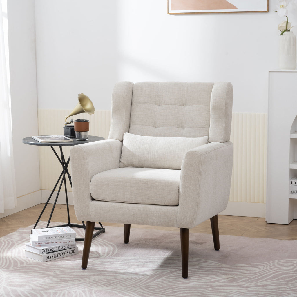 Modern Accent Chair Upholstered Foam Filled