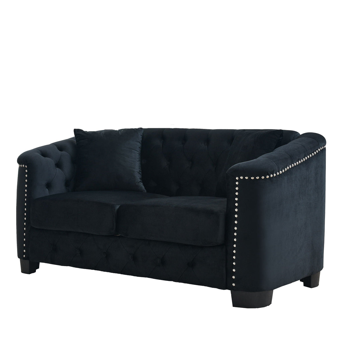 Modern Chesterfield Sofa With Tufted Backrest