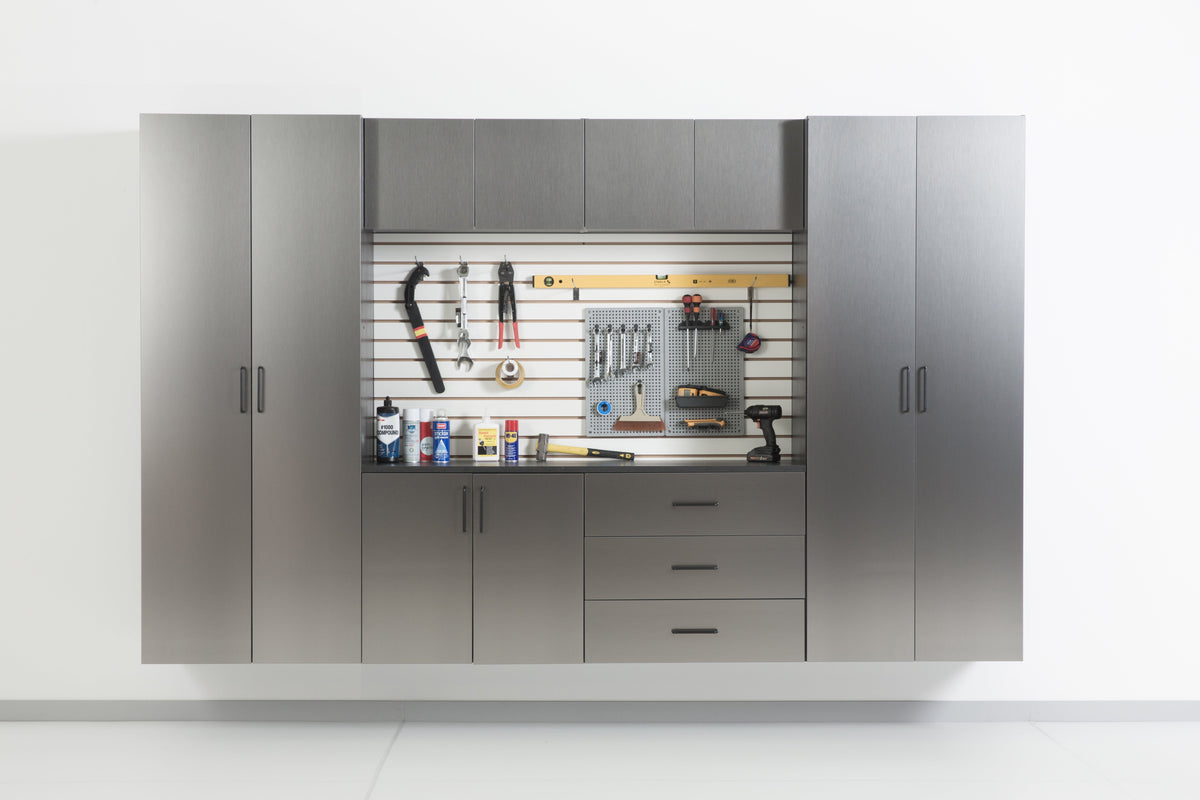 128 in. W x 79 in. H x 20 in. D Garage Cabinet Set A (7-Piece)