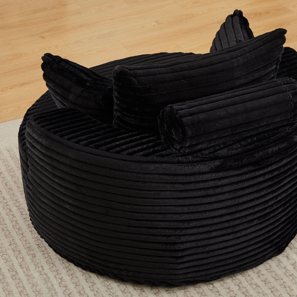 Modern Single Sofa With Backrest Pillow