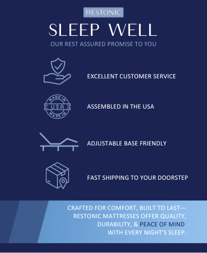 Restonic ComfortCare Hybrid Restful Nights Euro Top Plush Twin Mattress