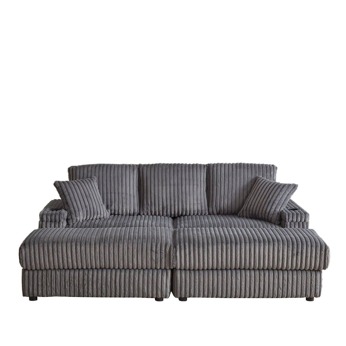3 Seater Sofa With 2 Ottomans For Living Room