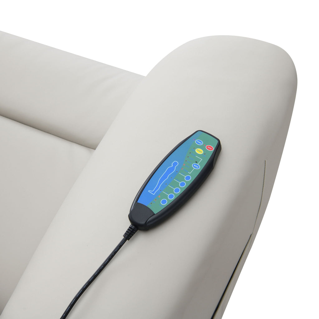 Marsha - Silicone Synthetic Leather Power Motion Recliner With Lift Heating Massage
