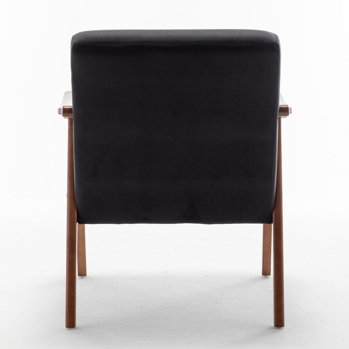 Mid Century Modern Accent Chair With Solid Wood Frame