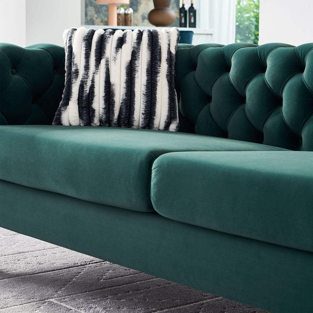 Chesterfield - Modern Tufted Sofa, 84.25''W Couch