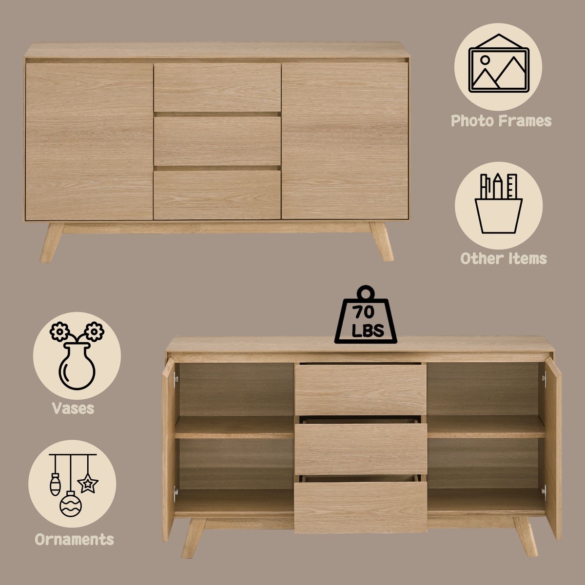 Kasem 6 Pcs Dining Room Set