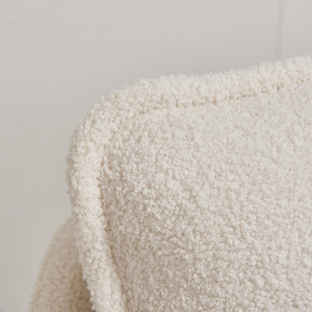 Modern Sherpa Upholstered Accent Chair