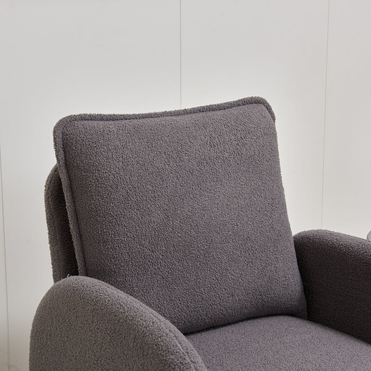 Modern Sherpa Upholstered Accent Chair