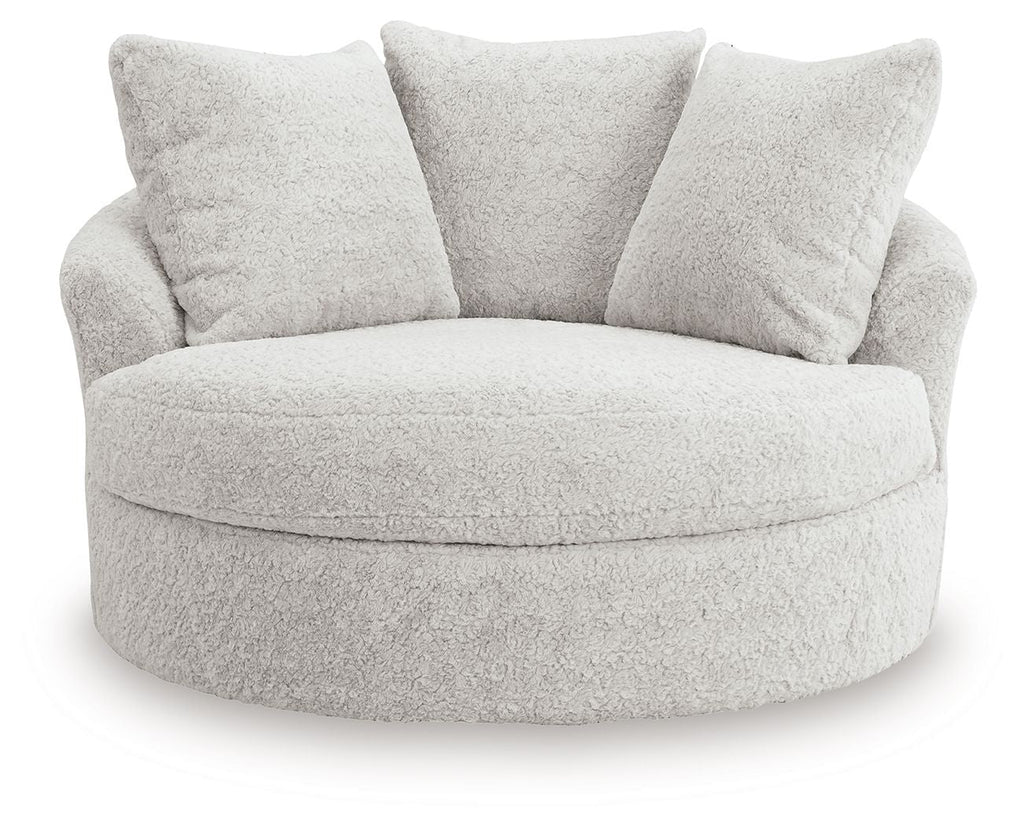 Cuddle Plush - Oversized Swivel Accent Chair