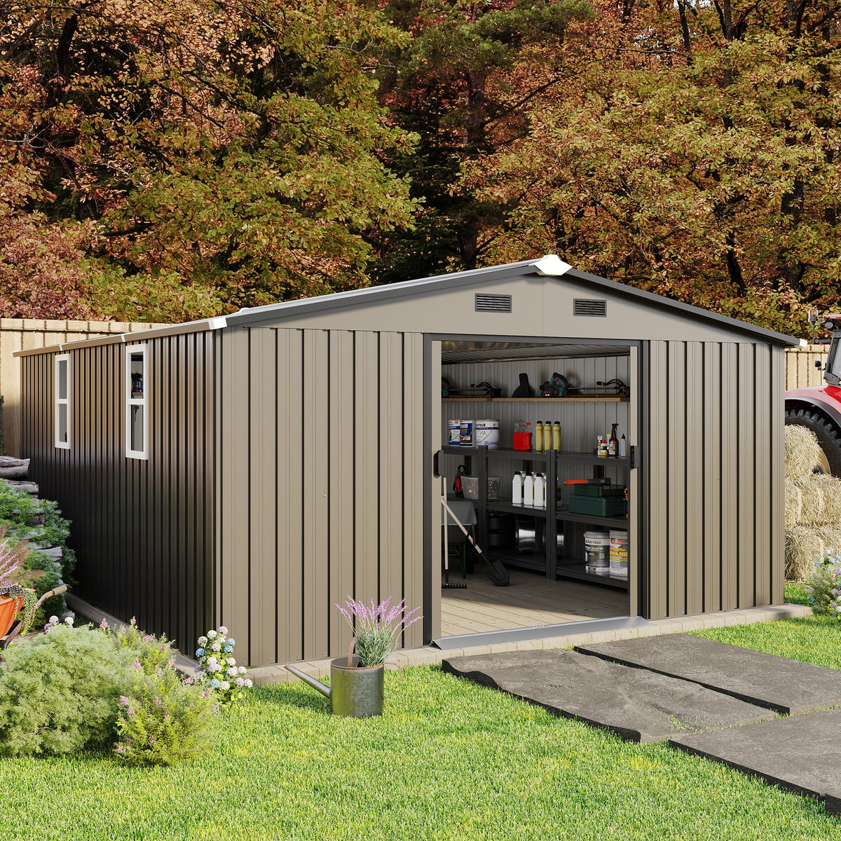 Campcraft 10x12ft Color Steel Storage Shed