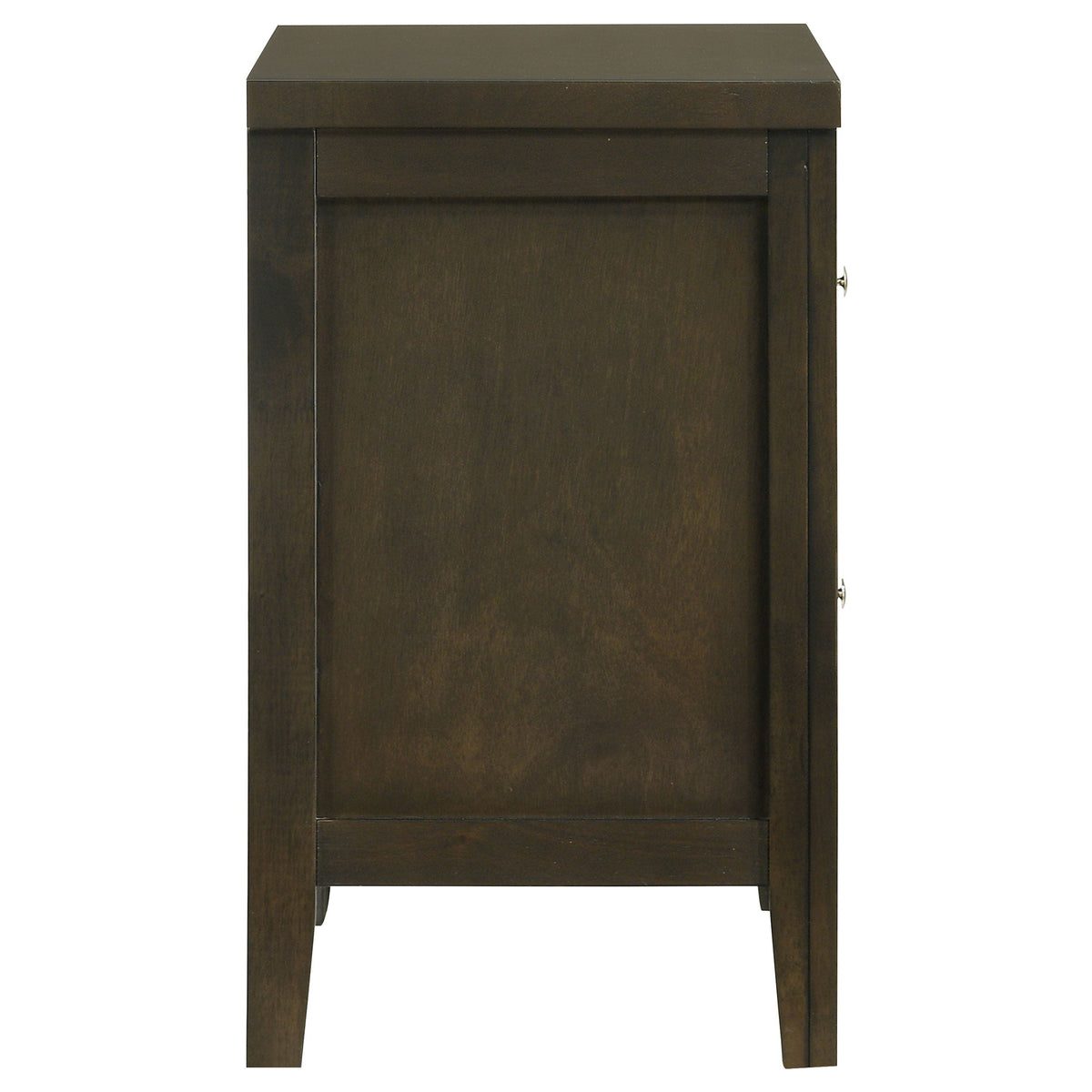 Clement Dark Cocoa 2-Drawer Nightstand Bedside Table