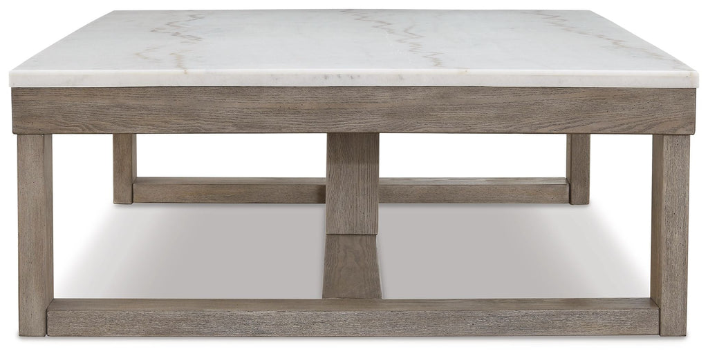 Rectangular Cocktail Table - Brown / Ivory