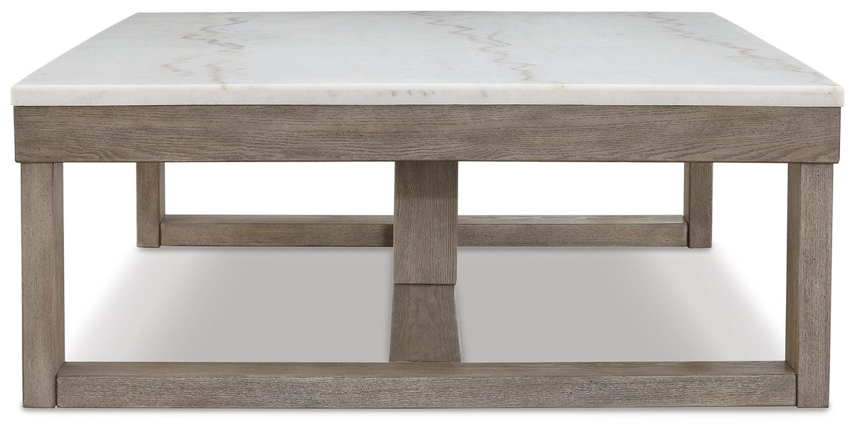 Rectangular Cocktail Table - Brown / Ivory