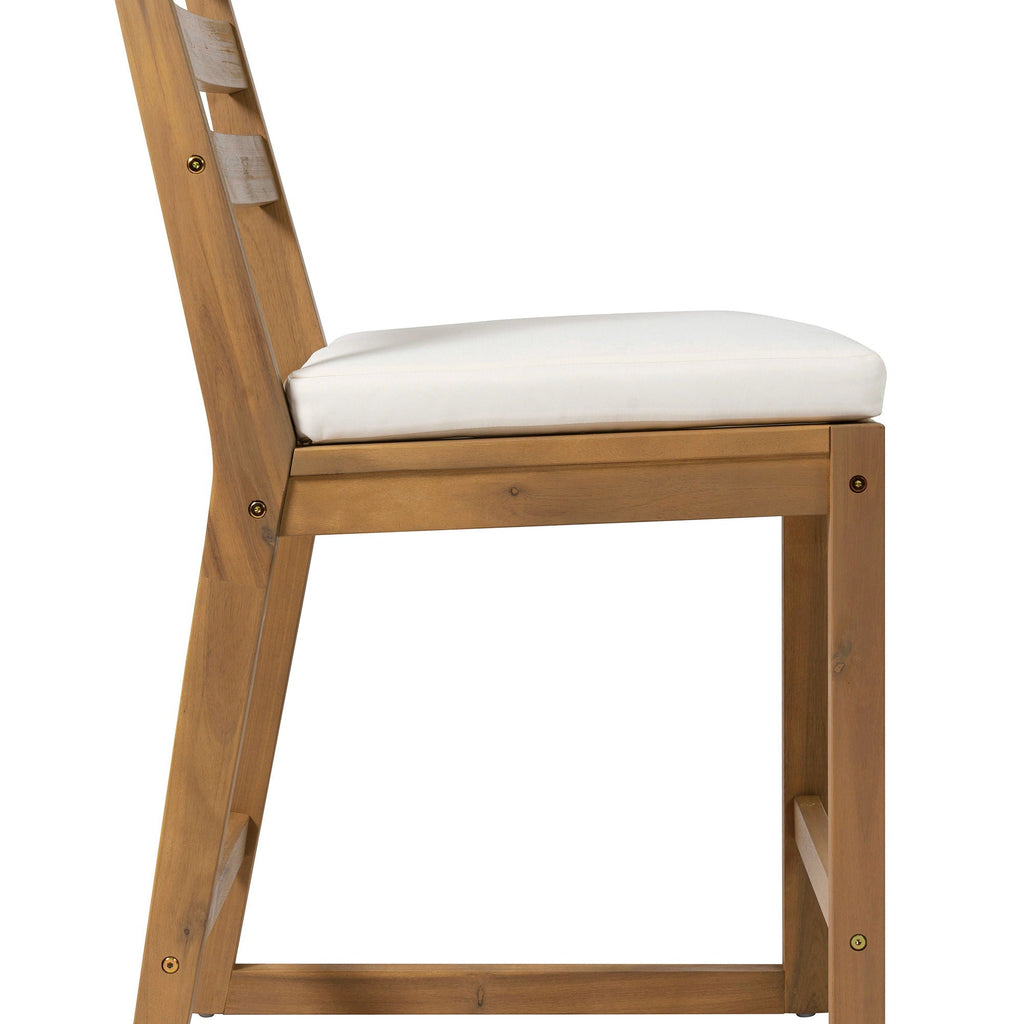 Patio Bar Set with Ergonomic Chairs - Light Brown or Dark Brown