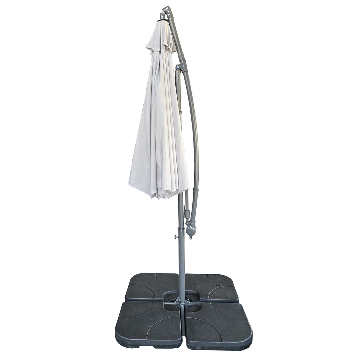 10 Ft Offset Cantilever Umbrella With Crank And Tilt Adjustment For Deck
