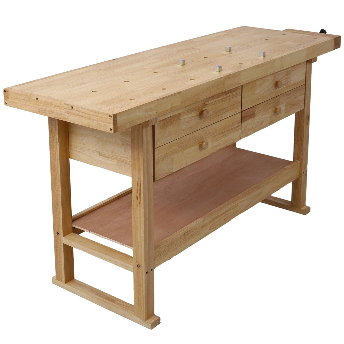 Workbench With 4 Drawers Wooden Workbench For Garage Workshop