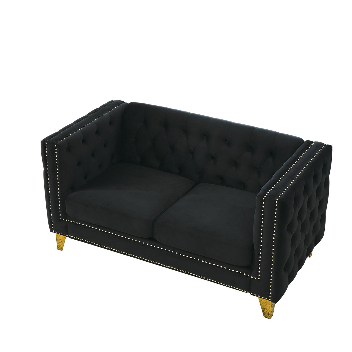 Upholstered Couch Sofa With Button Tufting