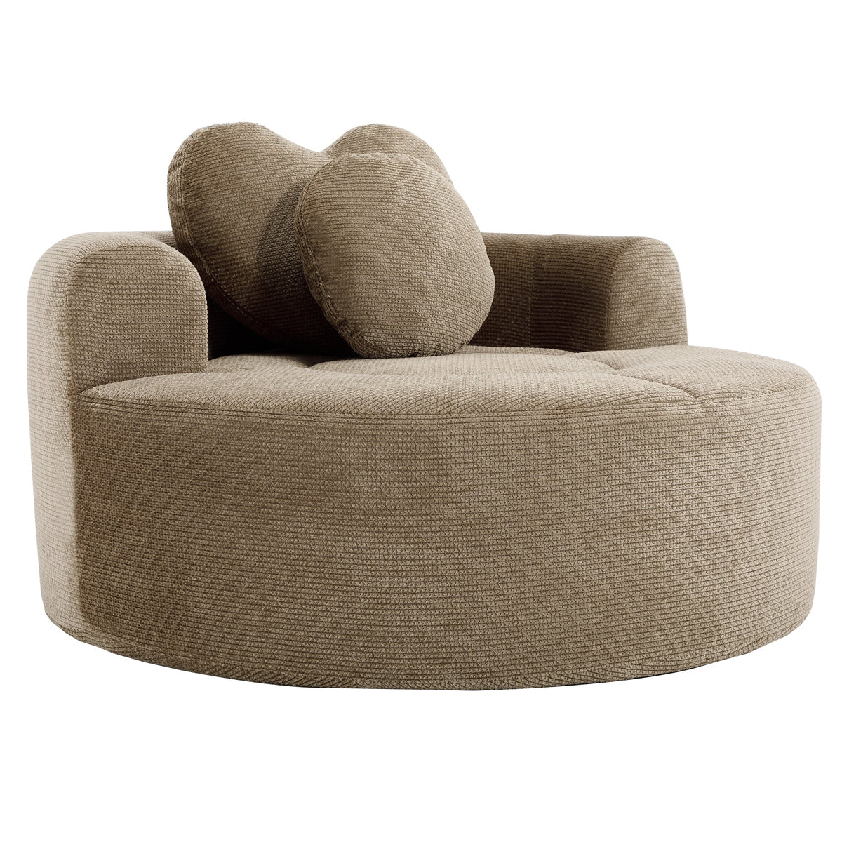 Round Sofa Bed with Memory Foam Sectional Couch