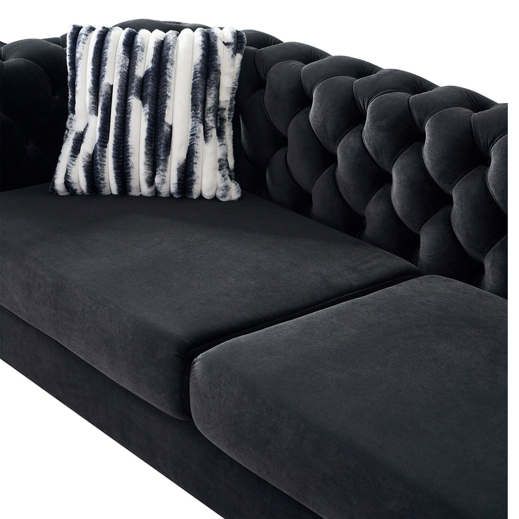 Chesterfield - Modern Tufted Sofa, 84.25''W Couch