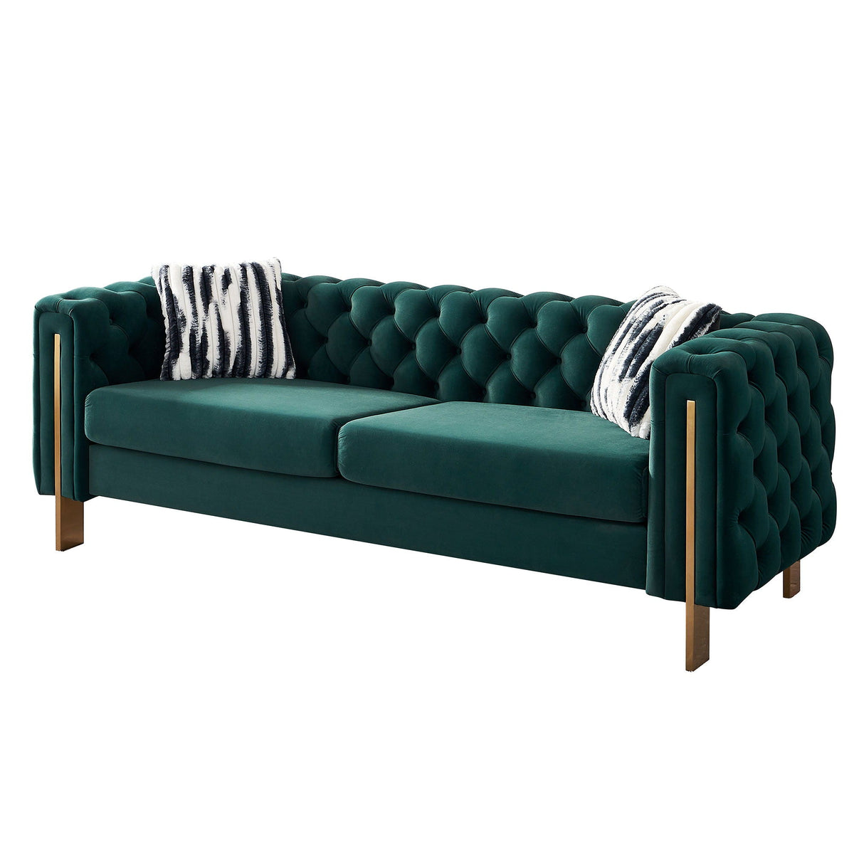 Chesterfield - Modern Tufted Sofa, 84.25''W Couch