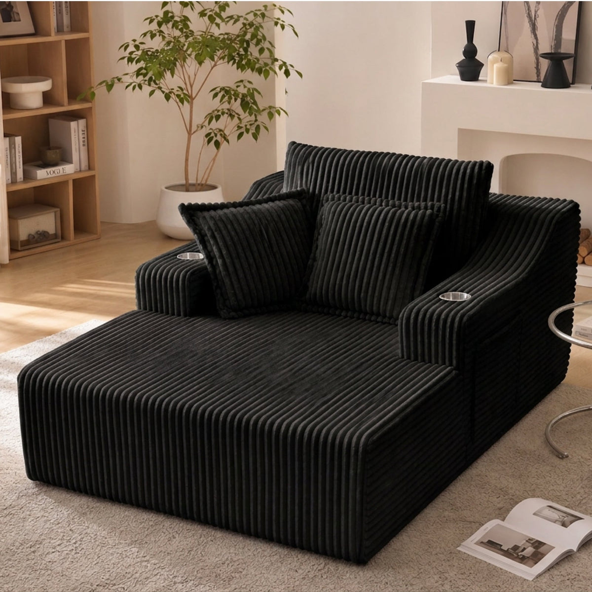 Oversized Chaise Lounge Chair Indoor - 67" Sleeper Sofa Bed