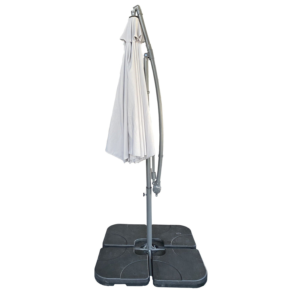 10 Ft Offset Cantilever Umbrella With Crank And Tilt Adjustment For Deck