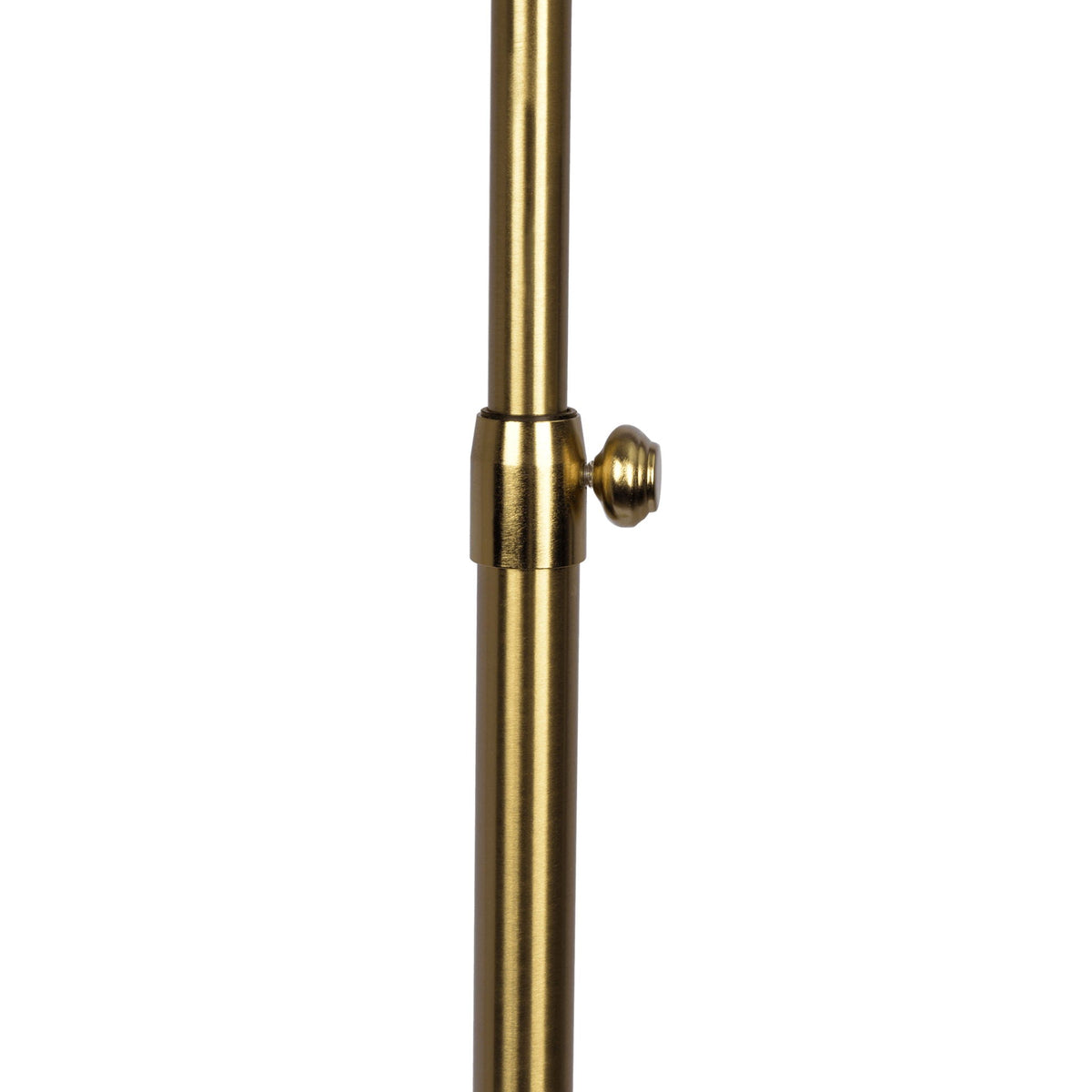 Floor Lamp With On / Off Switch Adjustable LED Round Base - Gold