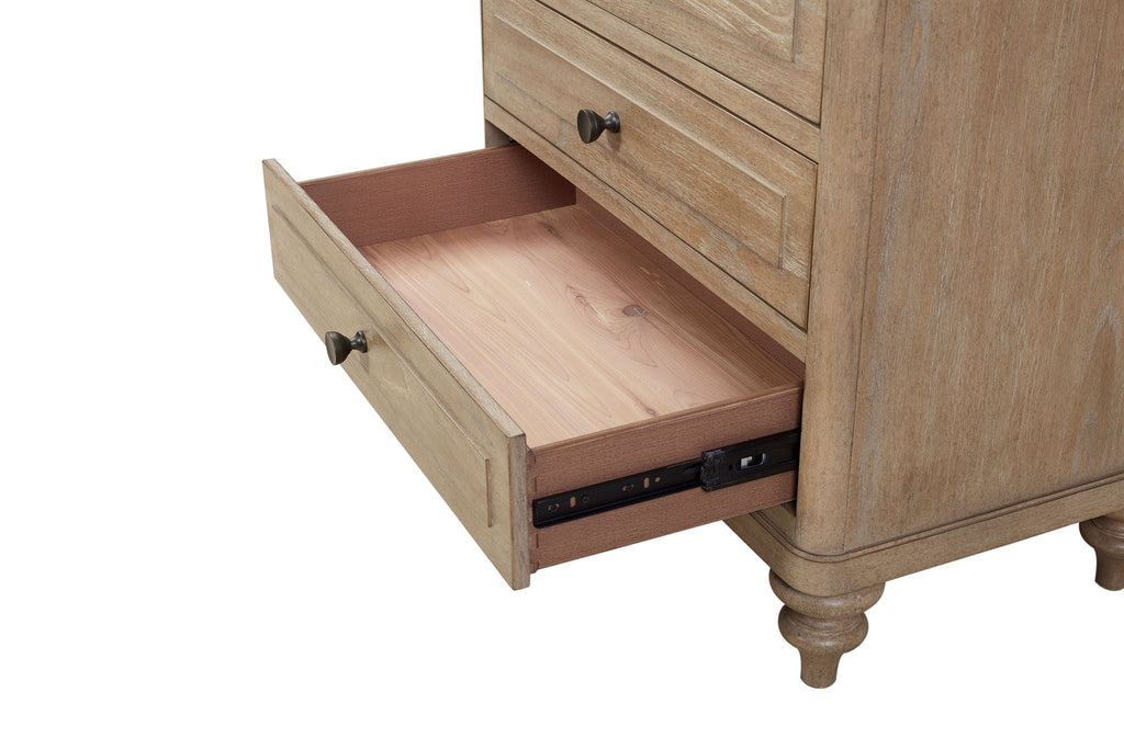 Panel Bedroom Set With 3 Drawer Nightstand, Casual Dresser, Cane Mirror