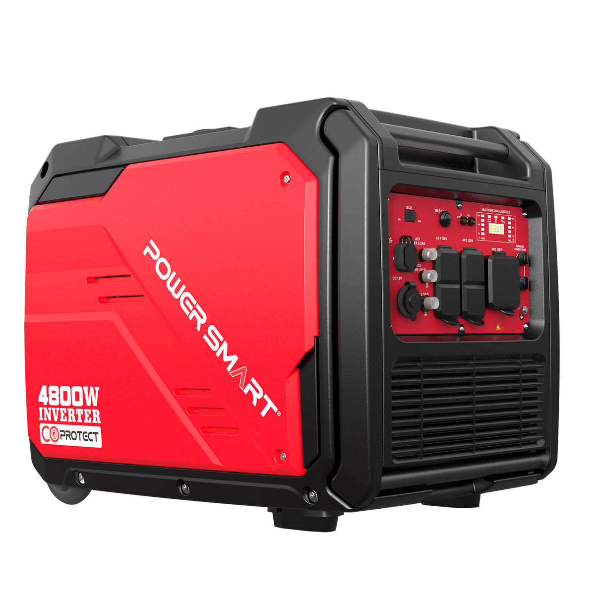 4800W Inverter Generator w/ Wheels Handle Kit & CO Alert HB5046C