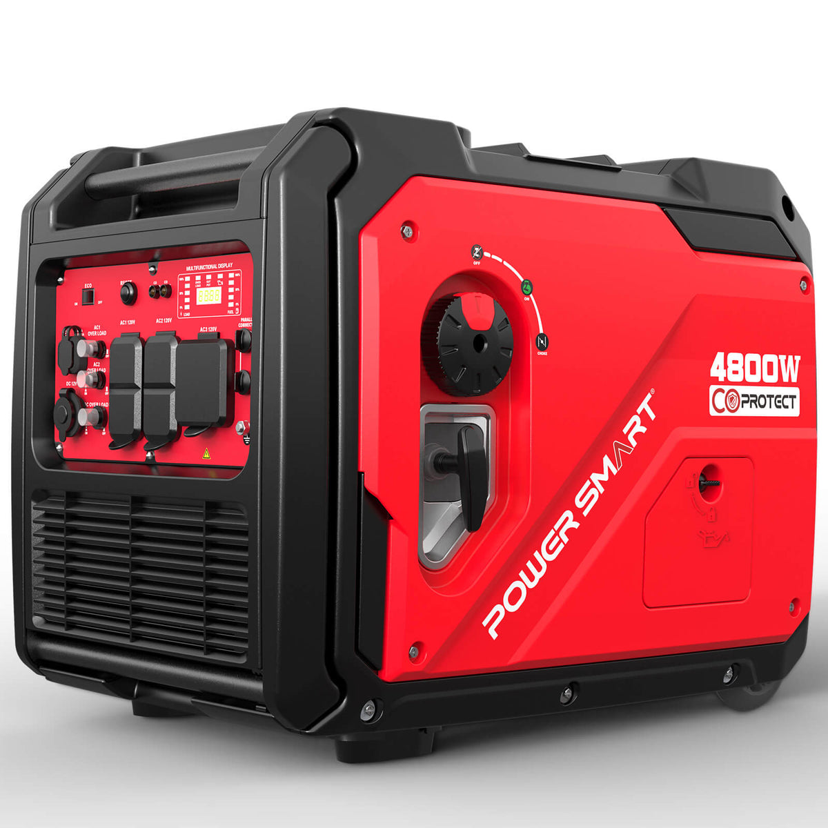 4800W Inverter Generator w/ Wheels Handle Kit & CO Alert HB5046C
