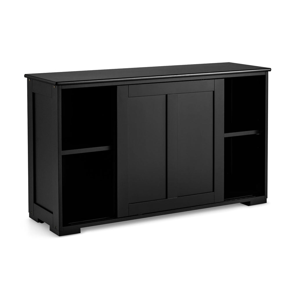 Storage Cabinet with Wood Sliding Door for kitchen or dining room