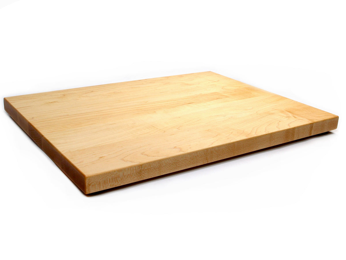 1.25” Thick Extra Large Butcher Block Cutting Board With Rubber Feet