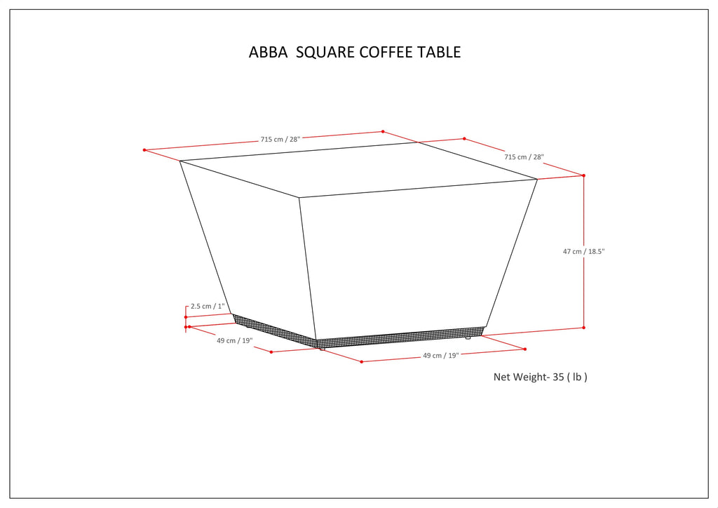 Abba Square Coffee Table
