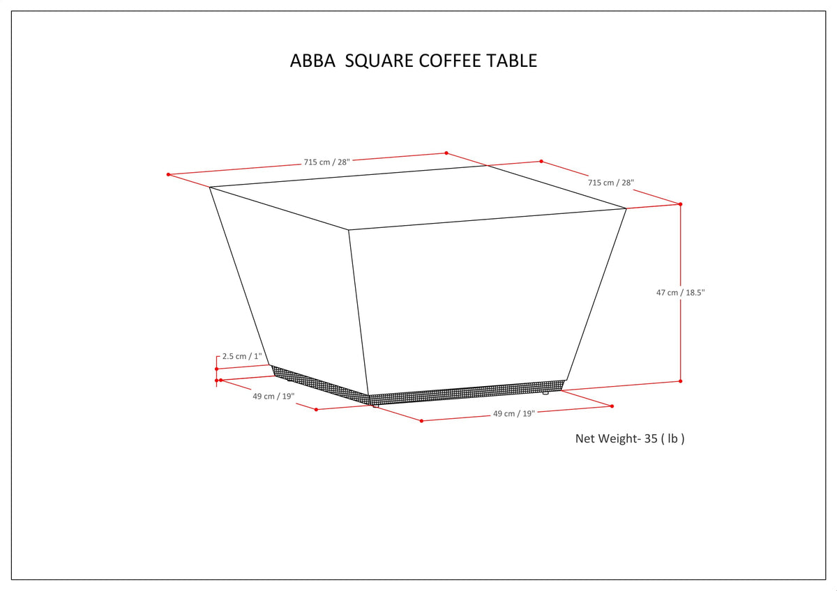 Abba Square Coffee Table