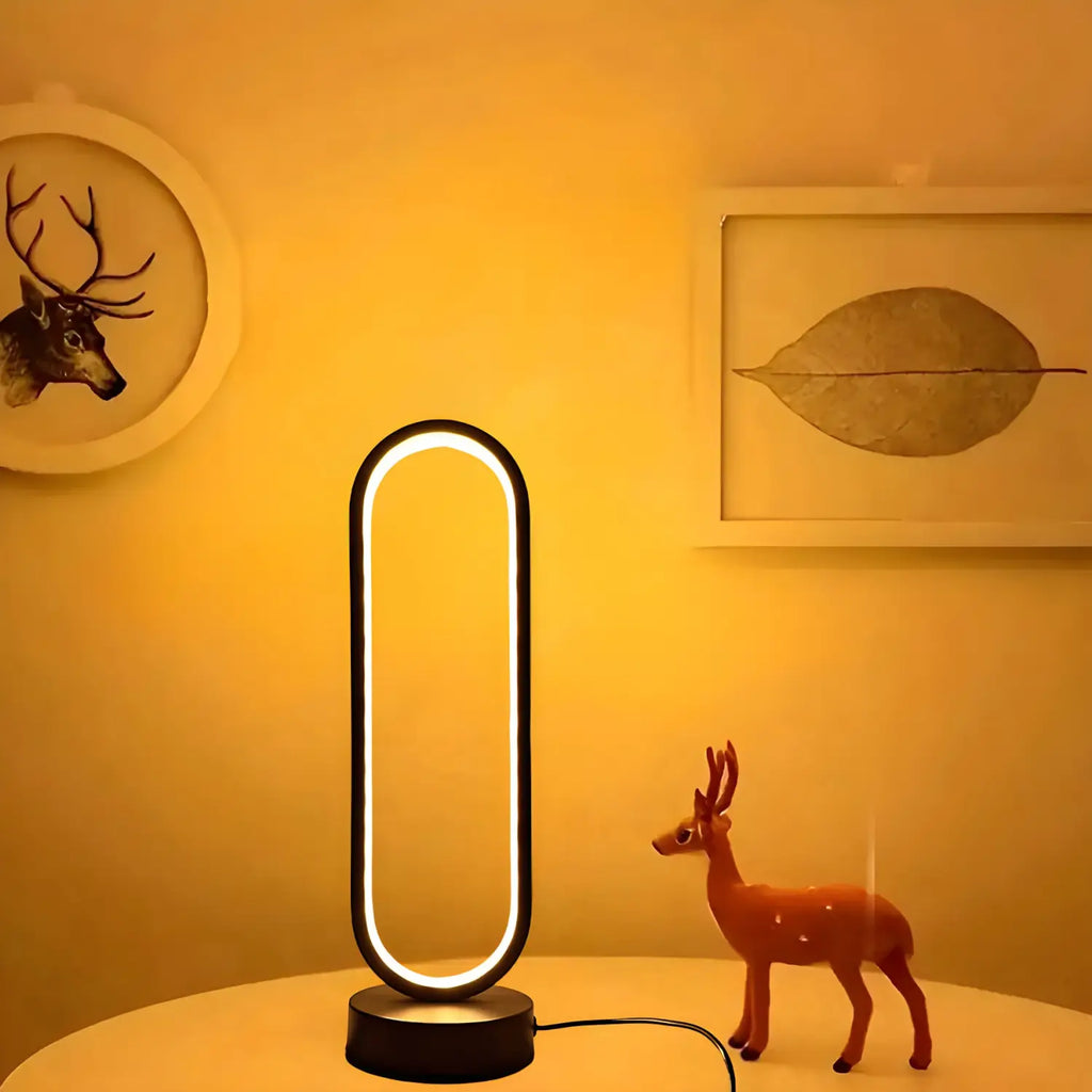 LED Lamps - 3 Color Dimming Ring Bedside Table Lamp
