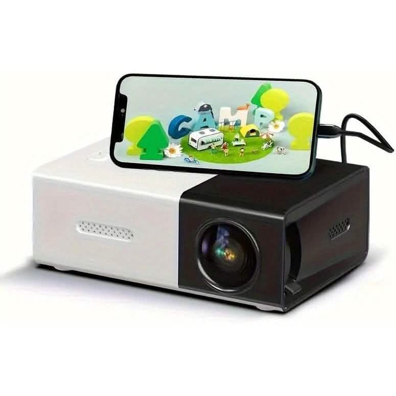 Portable High-Definition Movie Projector 3000+ Lumen HD LED Light Source With USB