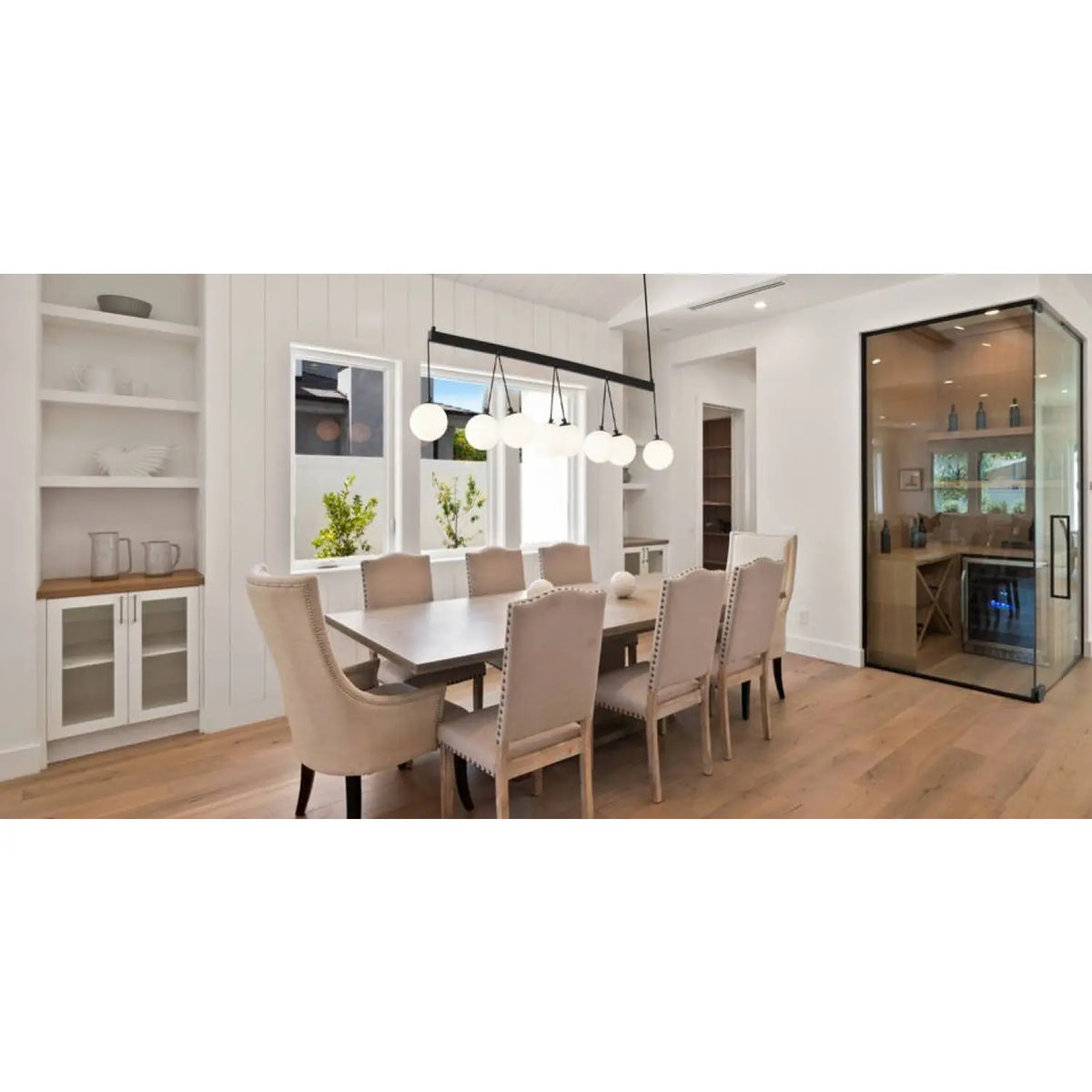 Modern 8-Light Globe Pendant Lights for Kitchen Island