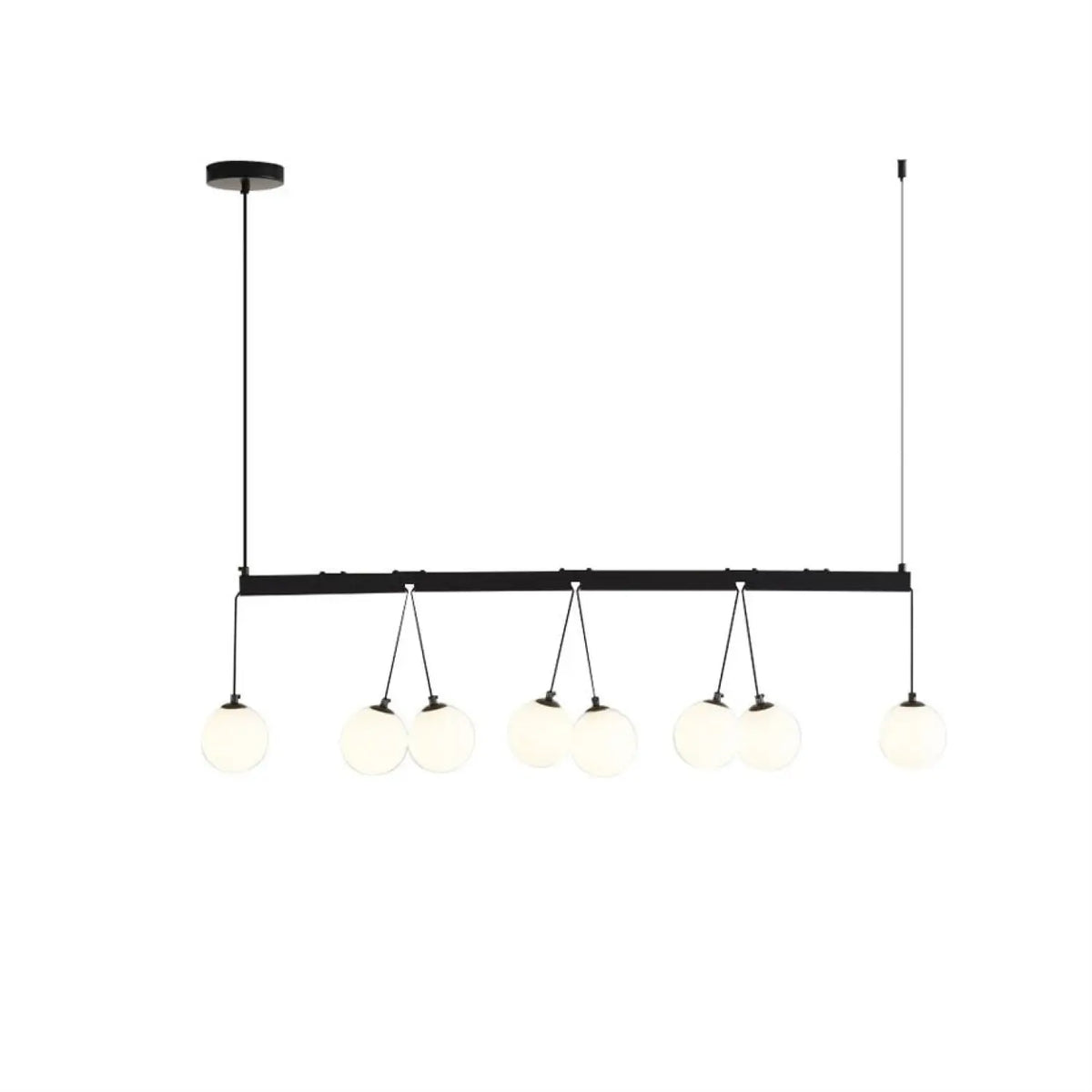 Modern 8-Light Globe Pendant Lights for Kitchen Island