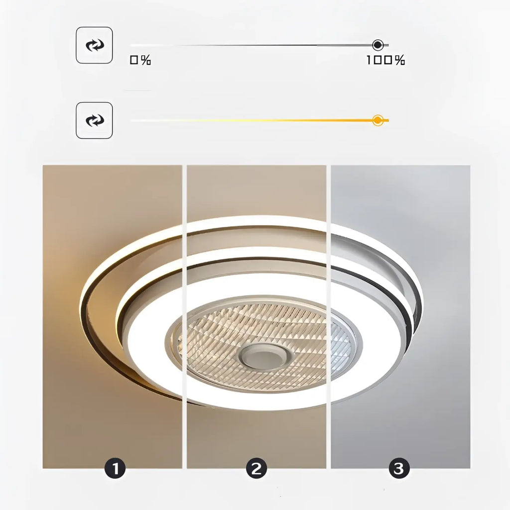 Modern Ceiling Fan Light Fixture for Bedroom & Dining Room