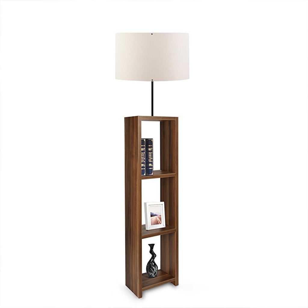 Decorative Floor Lamp with 3-Shelf Storage