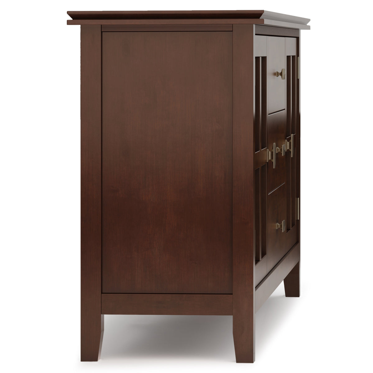 Artisan 60 Inch Wide Solid Wood Large Sideboard Buffet in Russet