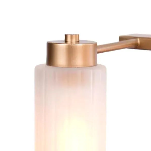 Modern Matte Brass Chandelier Linear Classic Deep Gold 6-Light