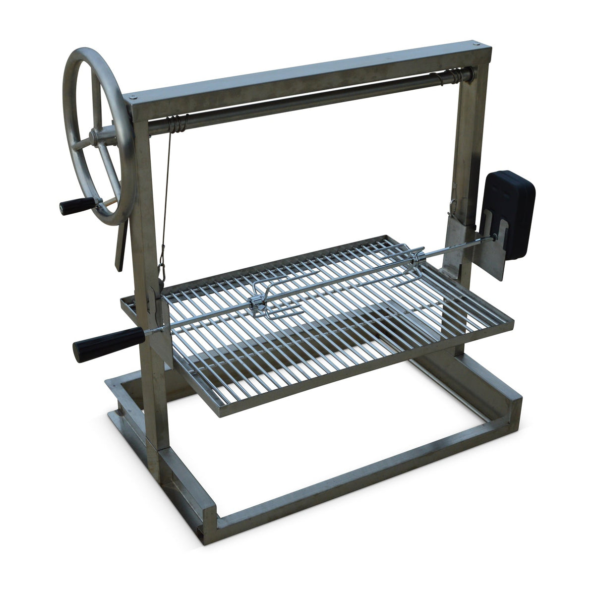 Stainless Steel Santa Maria Grill 24 x 16 with Rotisserie Kit