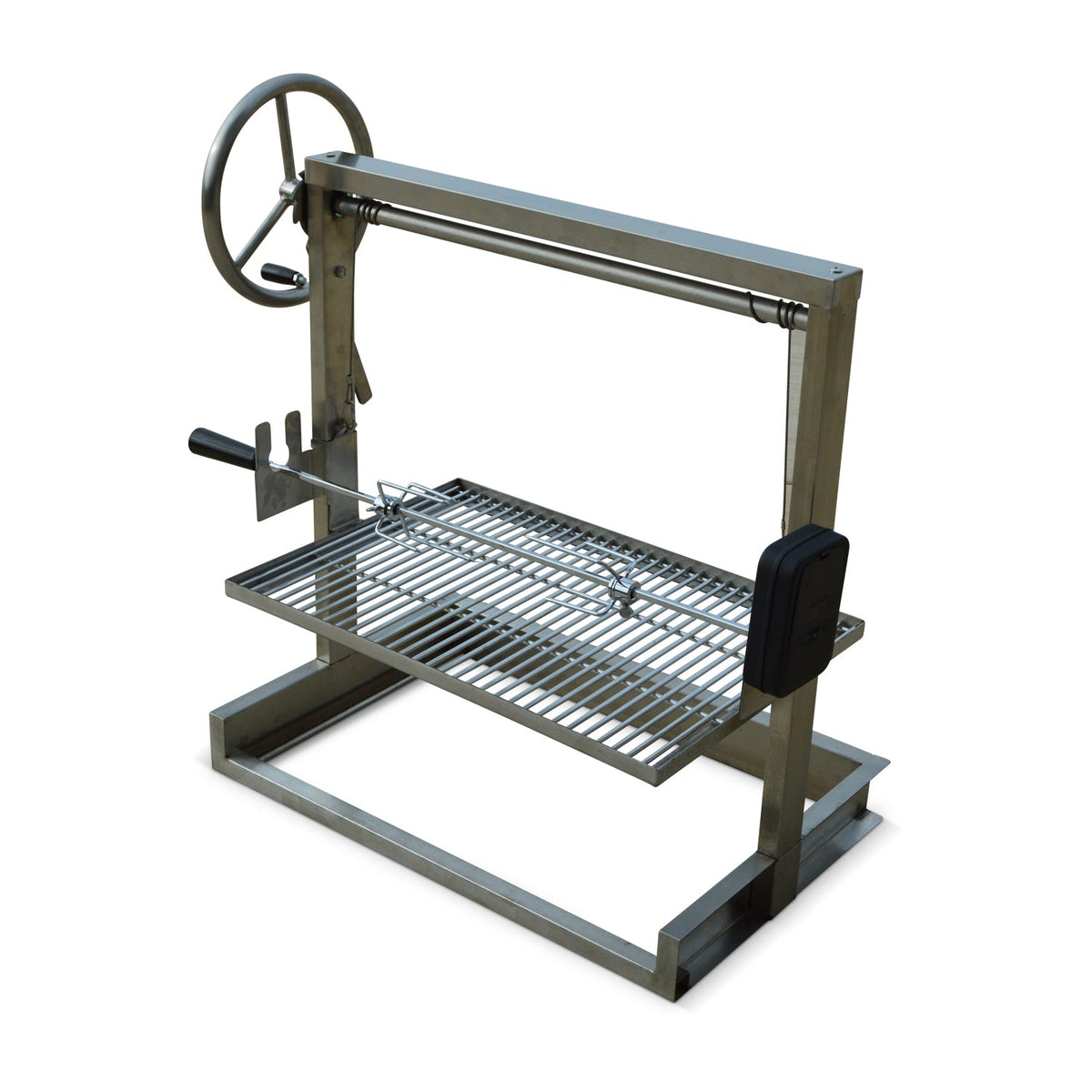 Stainless Steel Santa Maria Grill 24 x 16 with Rotisserie Kit