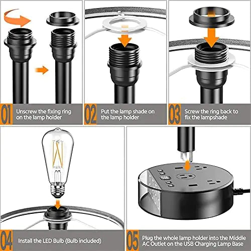 Bedside Table Lamp Alarm Clock